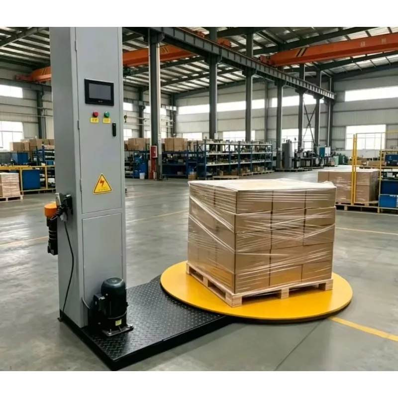 Plastic Wrapping Film Packaging Machine Automatic Pallet Packaging Machine Packaging Solutions for Logistics Factory Workshops