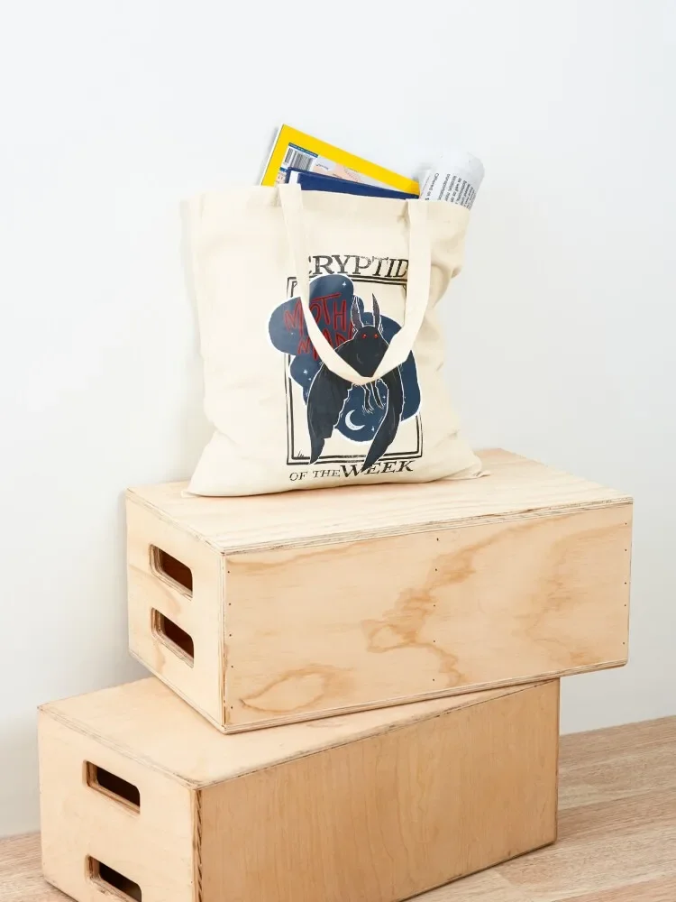 MothMan: حقيبة حمل كريبتيد أوف ذا ويك، حقيبة حمل كبيرة، حقائب حمل شخصية، حقيبة تسوق نسائية جمالية #4