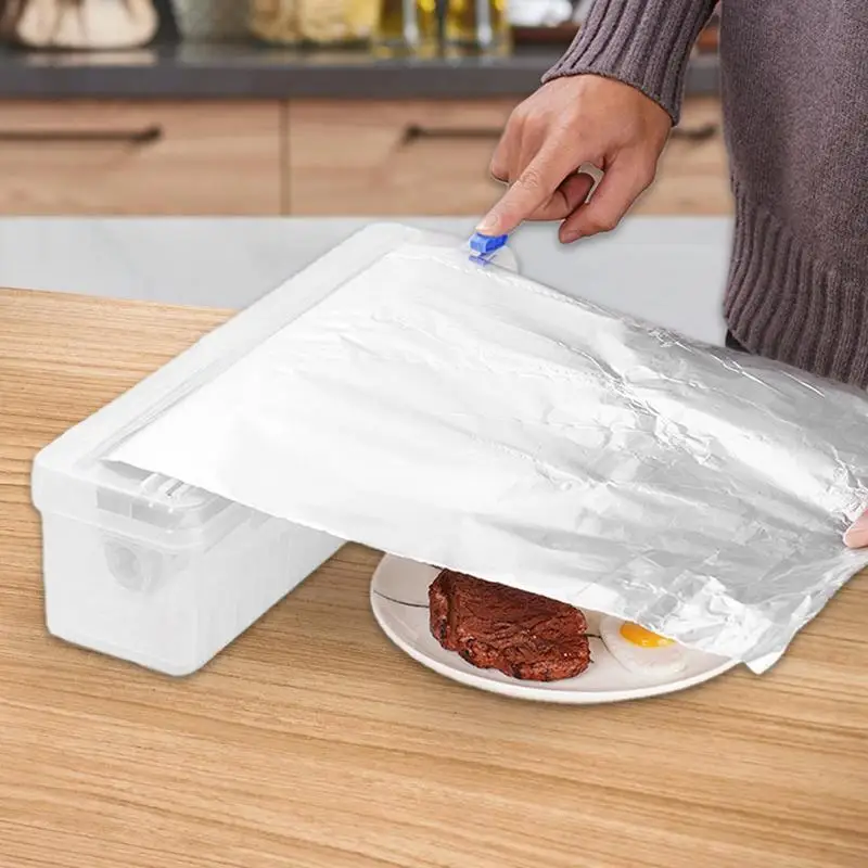 Cling Film Wrap Cutter Professional Food Wrap High Quality Dispenser Kitchen Convenience Storage Cutting Accessory Tool