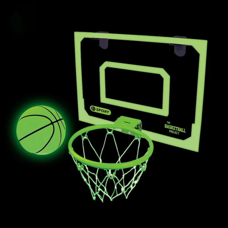 

2025 Indoor Transparent Basketball Frame Luminous Hanging Design Punch-Free Dunk Board Outdoor Toys Made Durable Plastic
