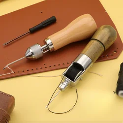 DIY Hand Sewing Machine Waxed Thread for Leather Leather Sewing Tool Leather Craft Edge Stitching Belt Strips Shoemaker Tools