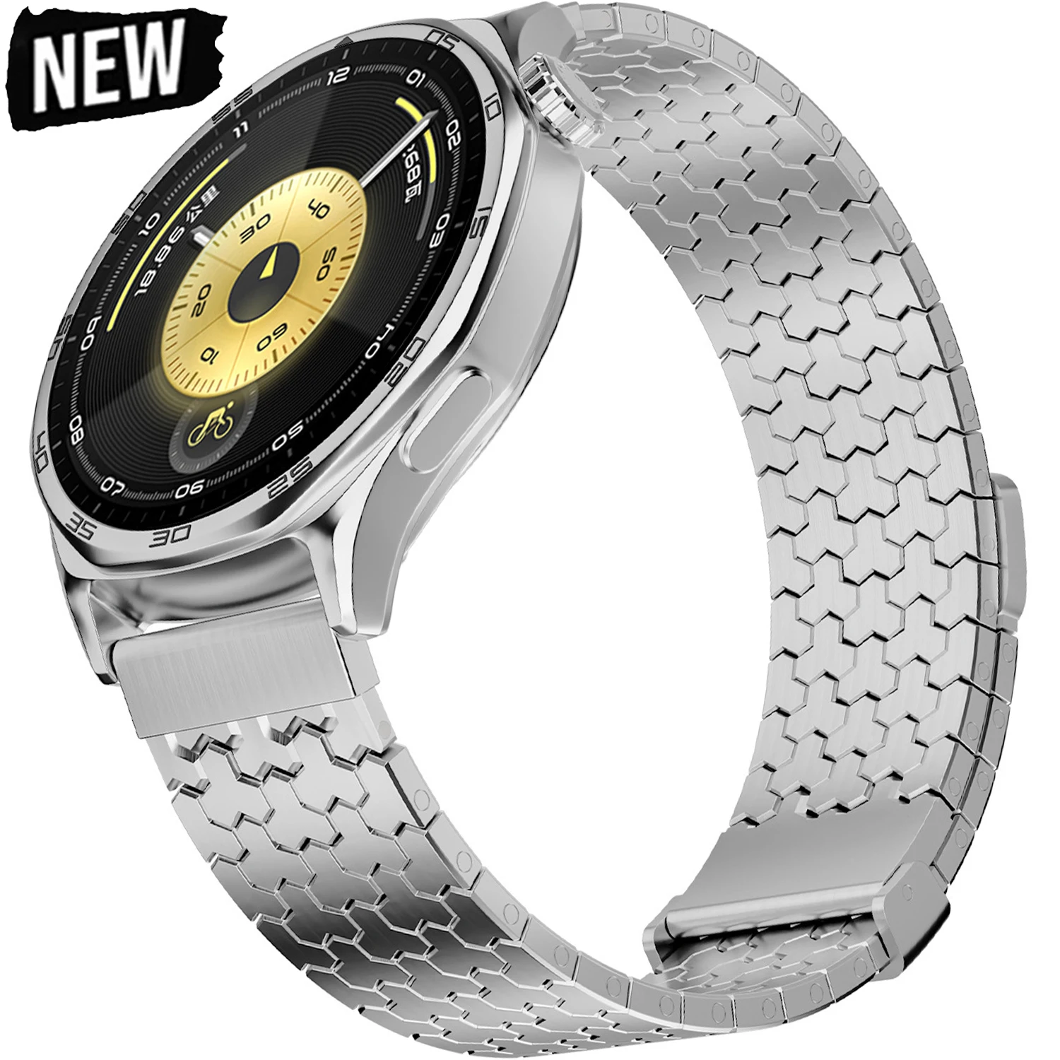 

Stainless Steel Strap for Huawei GT6/GT6 Pro GT5/GT5 Pro 46mm 22mm Business Magnetic Wristband for Huawei Watch5 4 46mm Bracelet