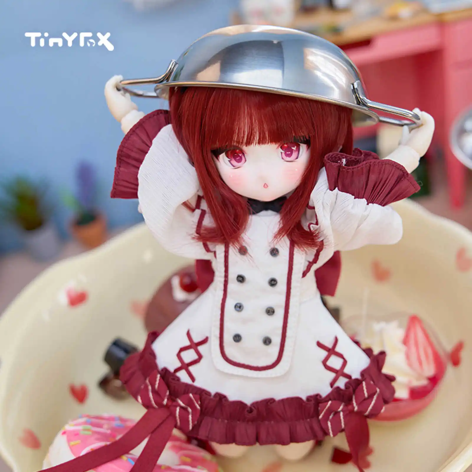 Original Tinyfox Octopus Chef PIERCY Mjd Mobile Joint Doll Bjd 6 Points 2d 1/6 Kawaii Children Christmas Gifts