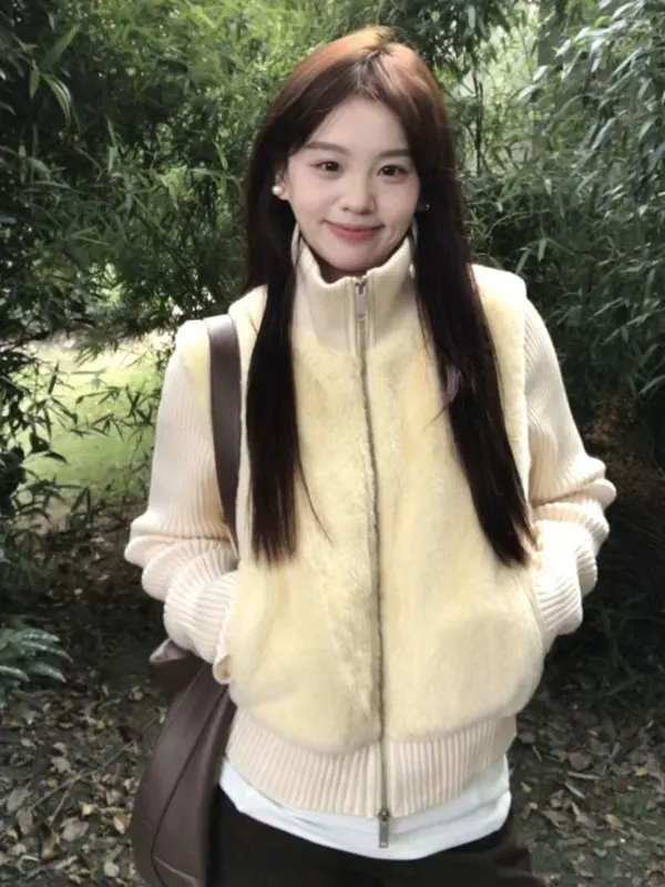 

Очаровательная верхняя одежда с нежным ветром, искусственный двухсекционный слипой, уникальный топ для маленьких фигурок, антивозрастная красивая осенняя мода