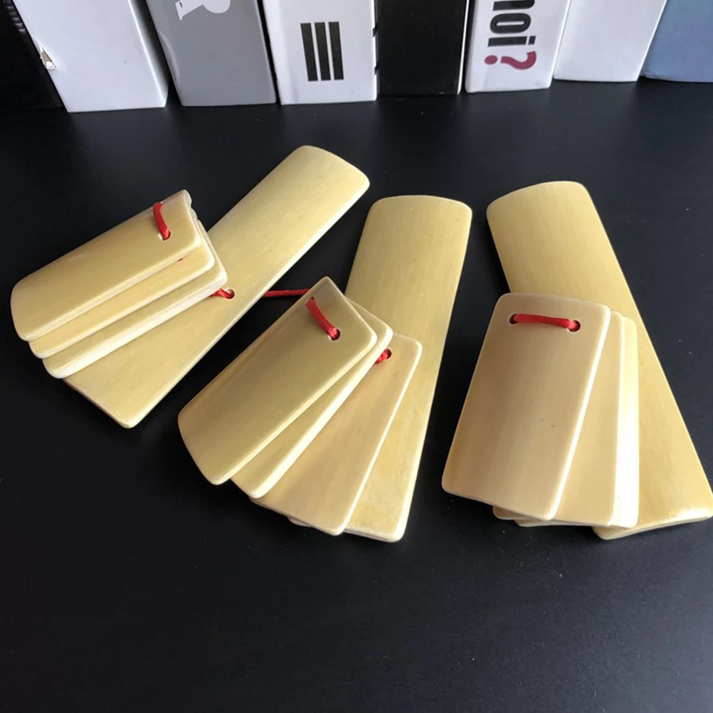 

8 Pcs Bamboo Allegro Clappers Noisemakers Professional Percussion Instruments Durable Kuaiban Traditional Castanets Party