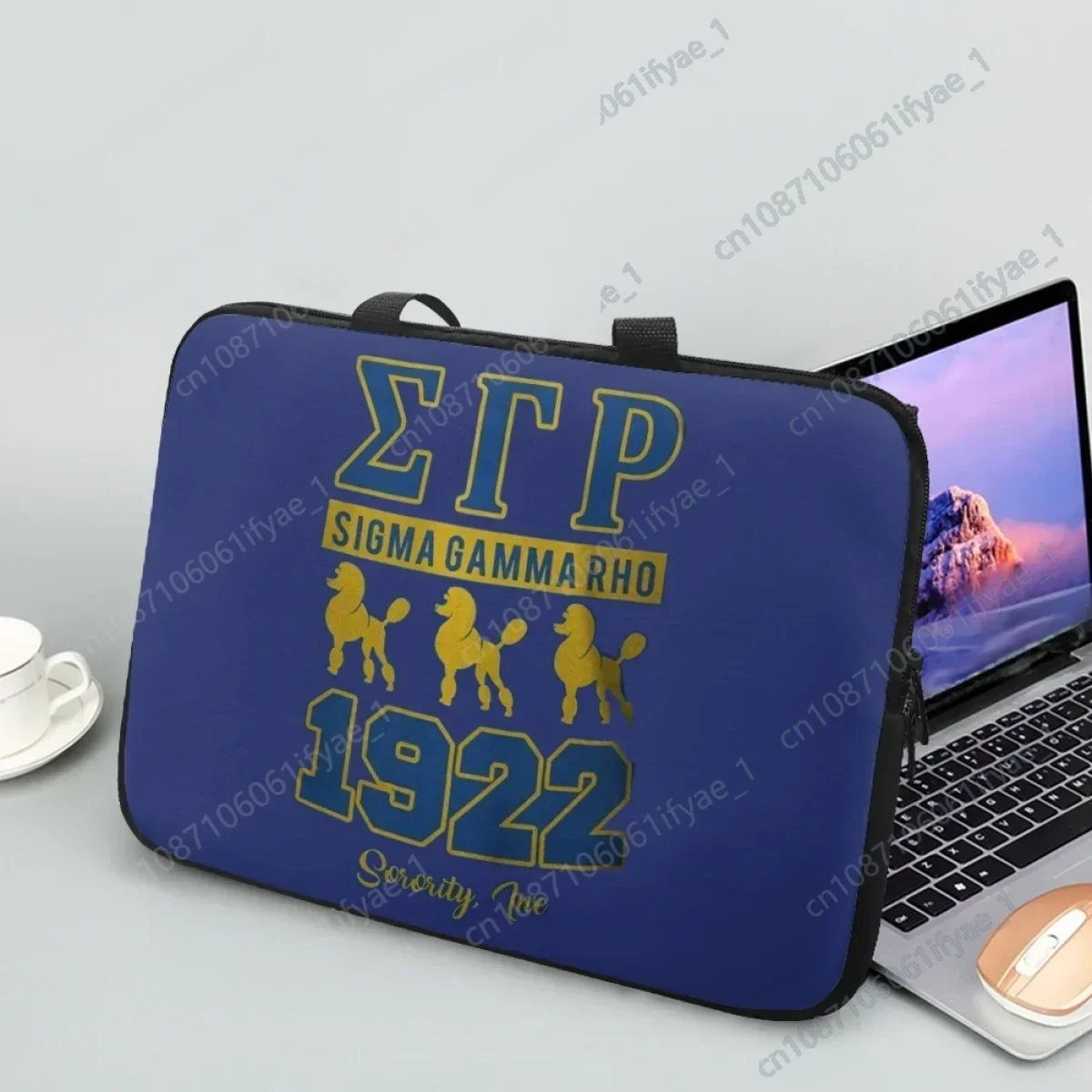 

Sigma Gamma Rho Print Laptop Bag Sleeve Case Computer Protective Shoulder Carrying Case For 10 12 13 15 17Inch Handbags Female