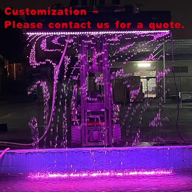 

custom.Fenlin Modern Indoor Decorative Digital Design LED Rain Fall Curtain Feature