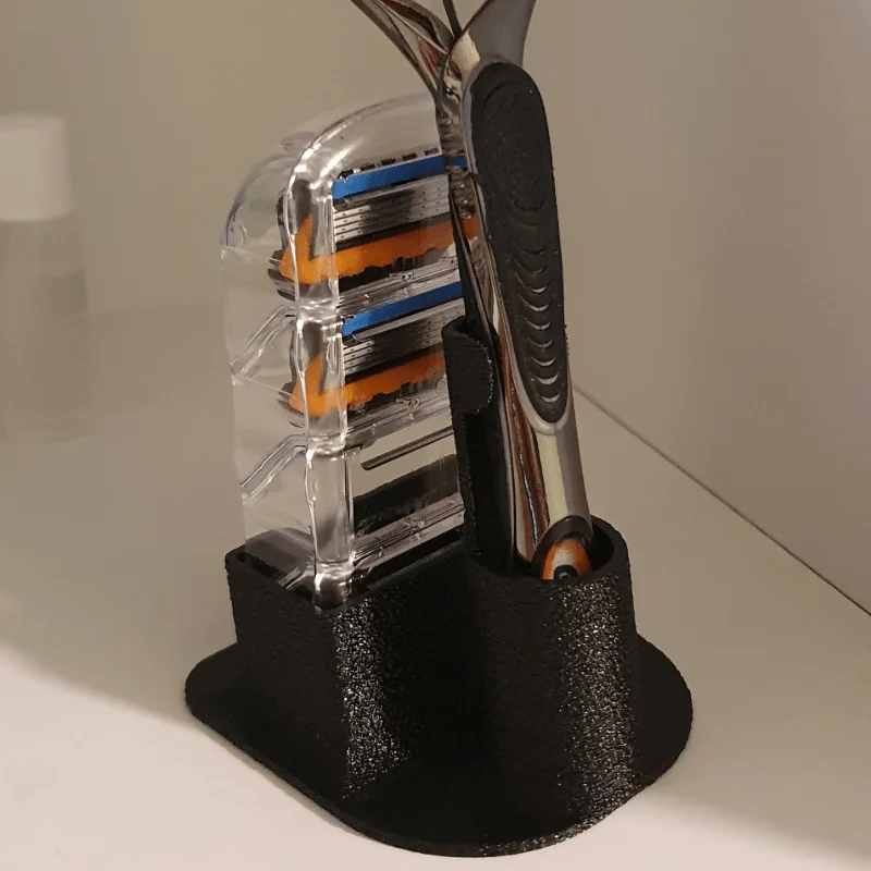 Support de rasoir dédié pour comptoirs de salle de bain, support de rangement pour rasoir manuel, organisateur d'accessoires, étagère de rangement pour articles de toilette