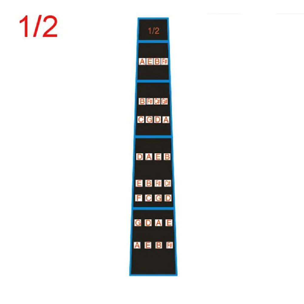 Violin Fingerboard Marker Beginners Guide Sticker Full Size 4/4 3/4 1/4 1/2 1/8 Violin Intonation Stickers Learning Aids Sticker