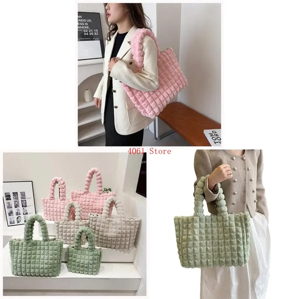 

Fashion Bag Shoulder Bag Leisure Bags for Women Girl Versatile Shopping Bag Large Capacity Handbag Fluffys Tote Bag