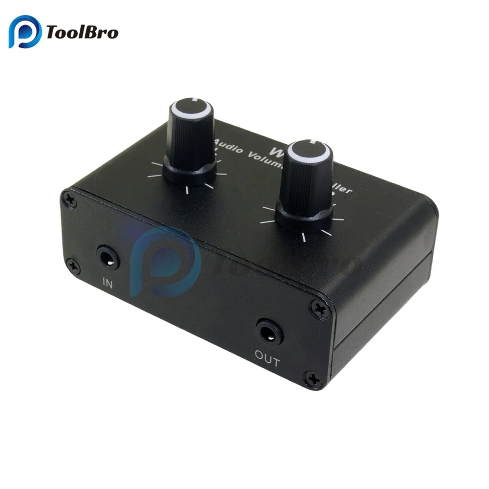 W-22 stereo audio sound volume control attenuator left and right channel balance adjustment