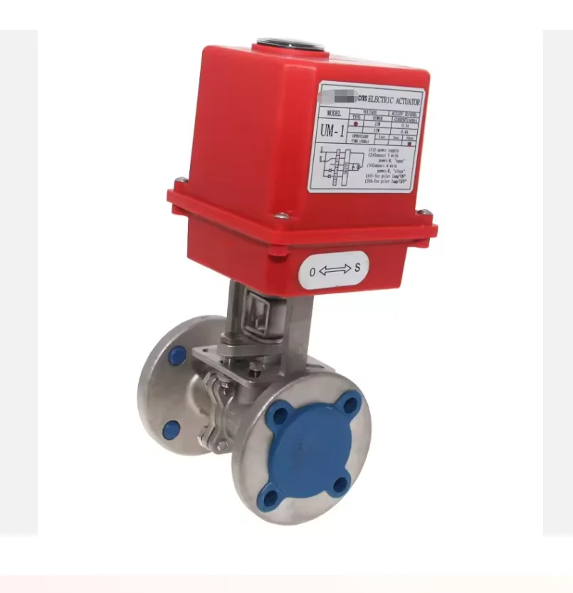 

Stainless steel ball valve UM-1-DN20-F, ball bag with electric pneumatic actuator