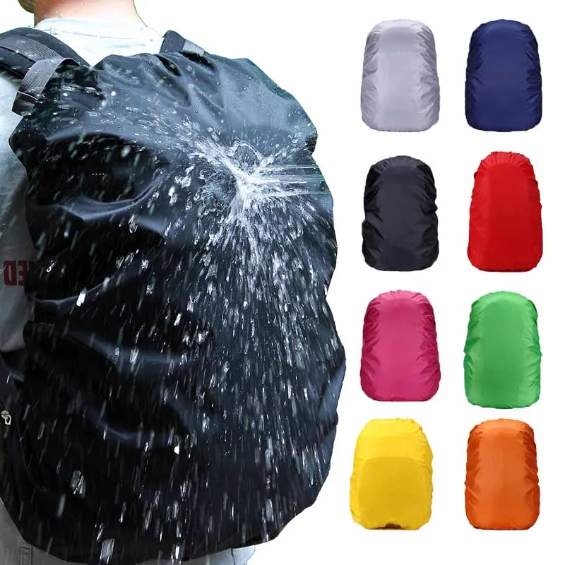 Backpack Rain Cover 35L Outdoor Camping Hiking Mountaineering Dust Backpack Covers Waterproof Rain Cap Cover Phrase Pattern