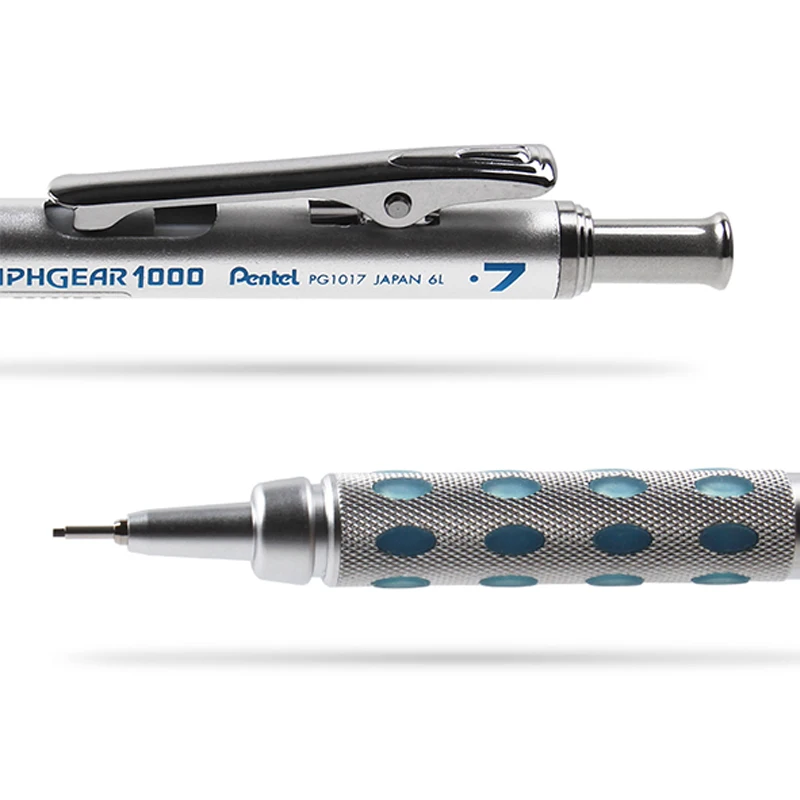 Pentel Drawing Mechanical pencils GraphGear 1000  Low Center of Gravity Telescopic Protective Tube Is Not Easy To Break Lead image 2