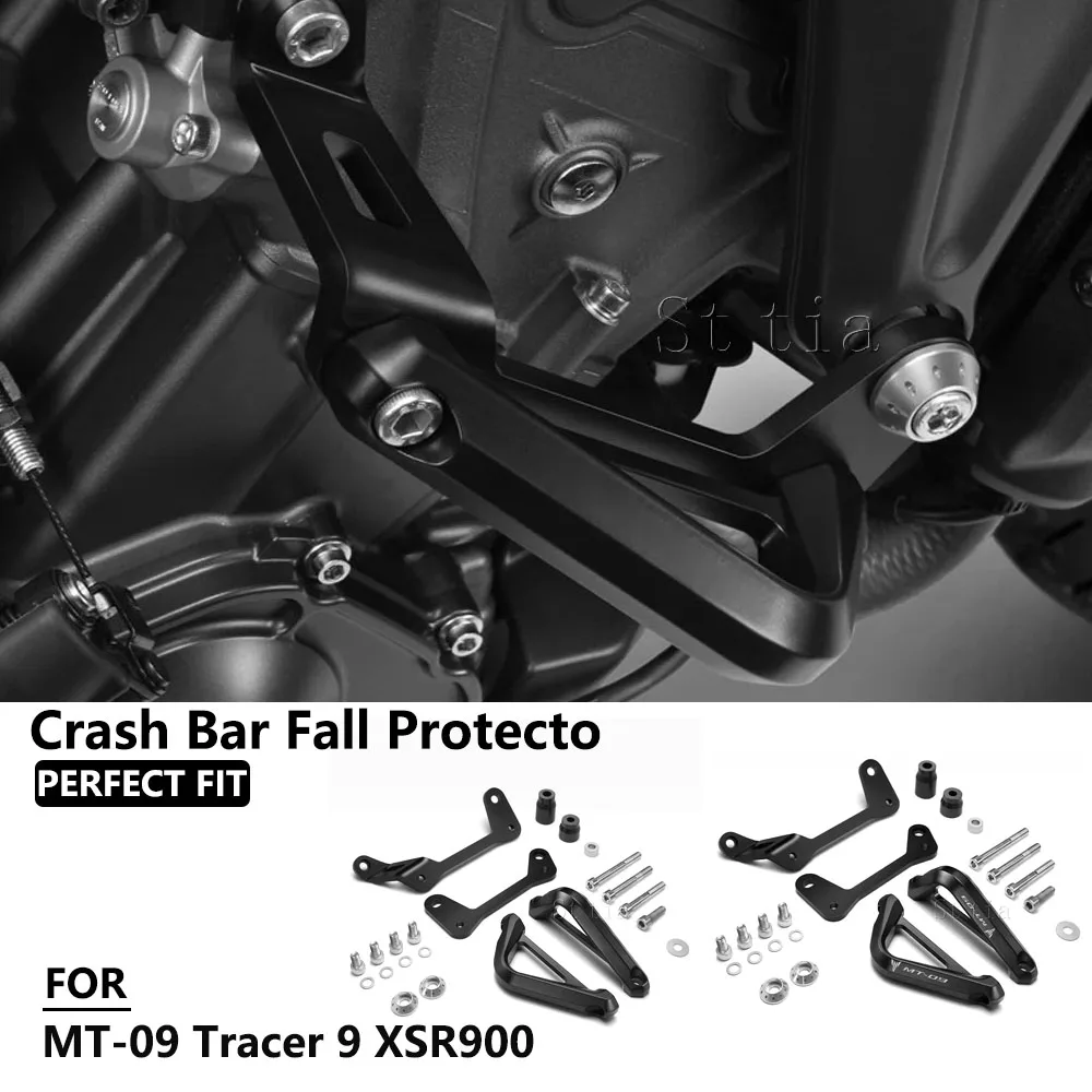 For Yamaha MT-09 MT09 SP Motorcycle Falling Engine Protetive Guard Cover Crash Bar Frame Protector Bumper Tracer 9 GT XSR 900