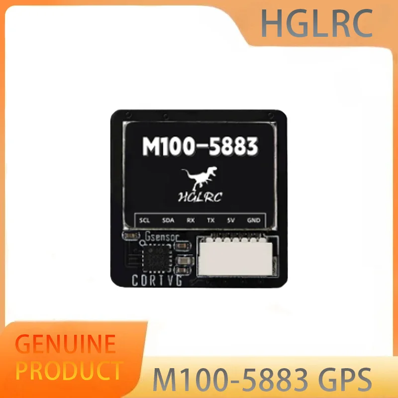 

HGLRC M100-5883 M10 GPS Module with Compass Ceramic Antenna on-board LED Indicators 21x21mm for RC Airplane FPV Long Range