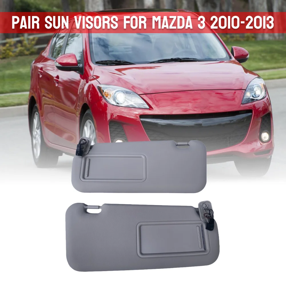 

1 Pair For Mazda 3 2010 2011 2012 2013 Car Interior Roof Sunvisor Sunshield Sun Visor Sunshade