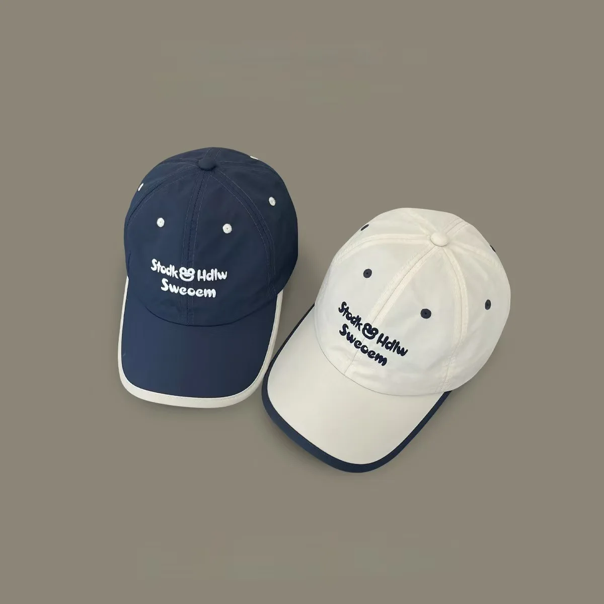 Quick-Drying Breathable Lightweight Letter Embroidery Baseball Cap Peaked Cap Traveling and Shopping Sun-Shade All-Match