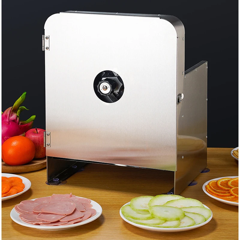 Automatic Electric Fruit & Vegetable Slicer, Multi-Functional Stainless Steel Cutter for Home & Bubble Tea Shop