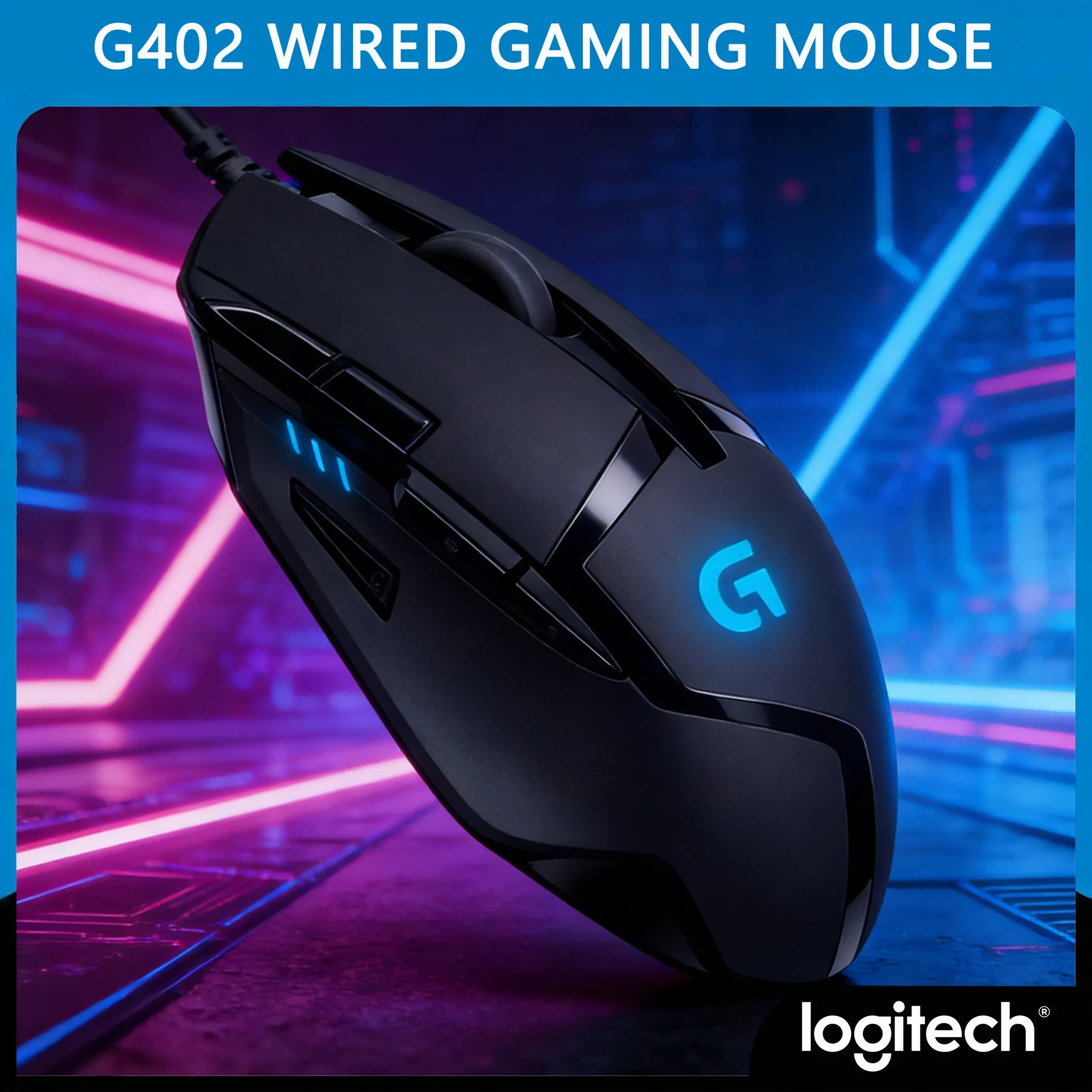 

Logitech G402 Hyperion Fury — 8 программируемых кнопок для максимального контроля