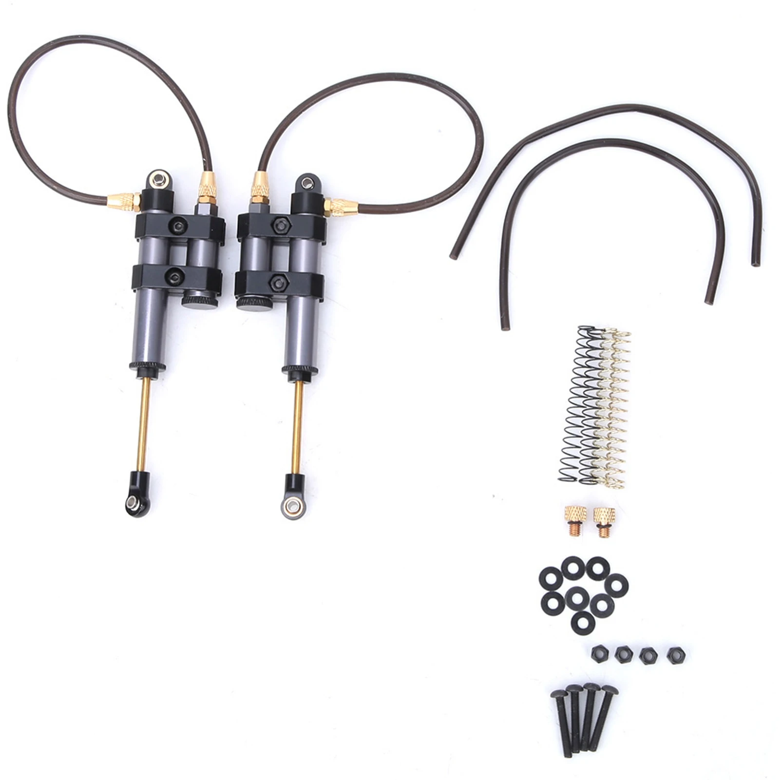 2pcs Metal RC Shock Absorber with Spring Accessory Fit for SCX10 D90 TRX4 1/10 RC Car