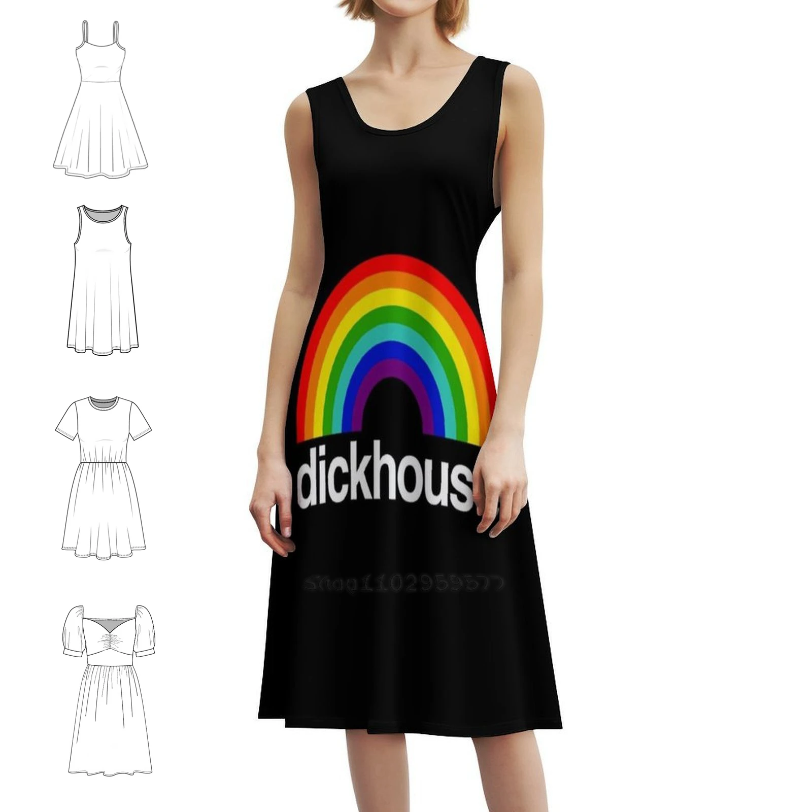 

Женское уличное платье в стиле хип-хоп Dickhouse с графическим принтом, вечерняя клубная одежда, трендовое женское платье Dermot Kennedy Stuff Dermot