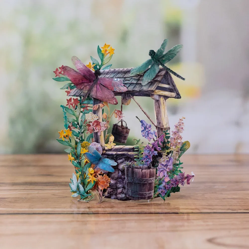 Wishing Well Wooden Bucket metal die cutting 2026 new DIY dies molds scrap booking paper making cuts crafts big die handmade