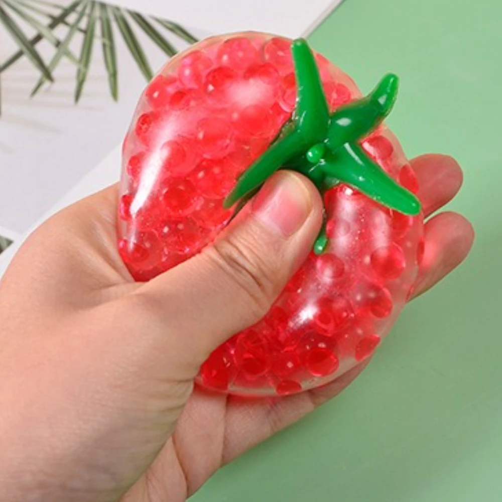 Squishy Tomato Squeeze Toy Stress Relief Fidget Sensory Toys for Adults Kids Slow Rebound Anxiety ADHD Autism Party Favors Gifts