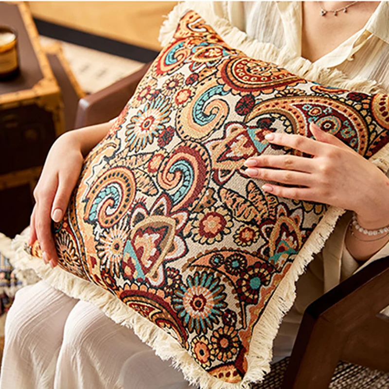 

Pillowcase Moroccan Decoration Cushion Cover Outdoor Lumbar Support Pillow Covers for Bedroom Living Room Patio Furniture Shams