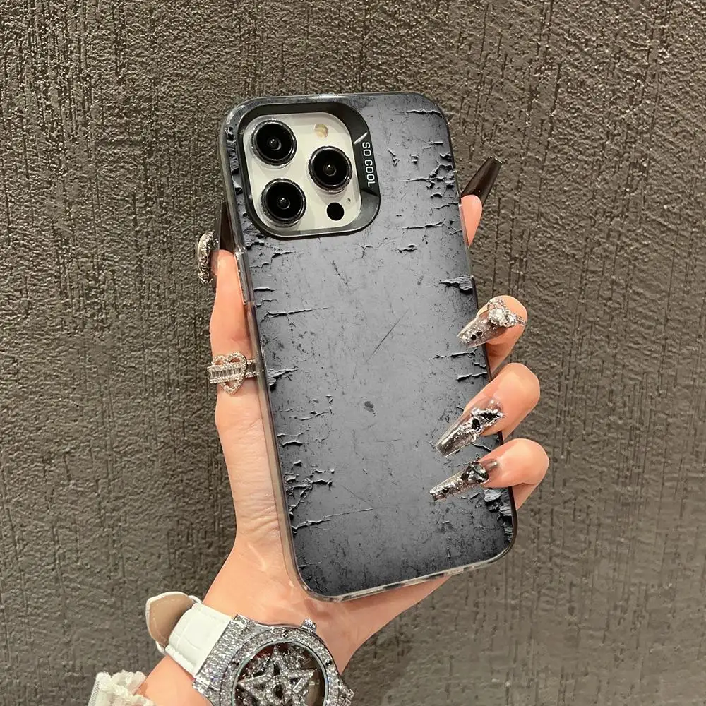 

Wall design case for iPhone17 16 15 14 13 12 11 Pro/ Max/Plus shock-proof rear cover anti-fingerprint