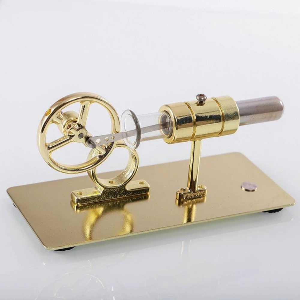 

Single Cylinder Metal Stirling Engine Model Physical Experiment Teaching Aid Toy Gift Miniature Stirling Engine Model