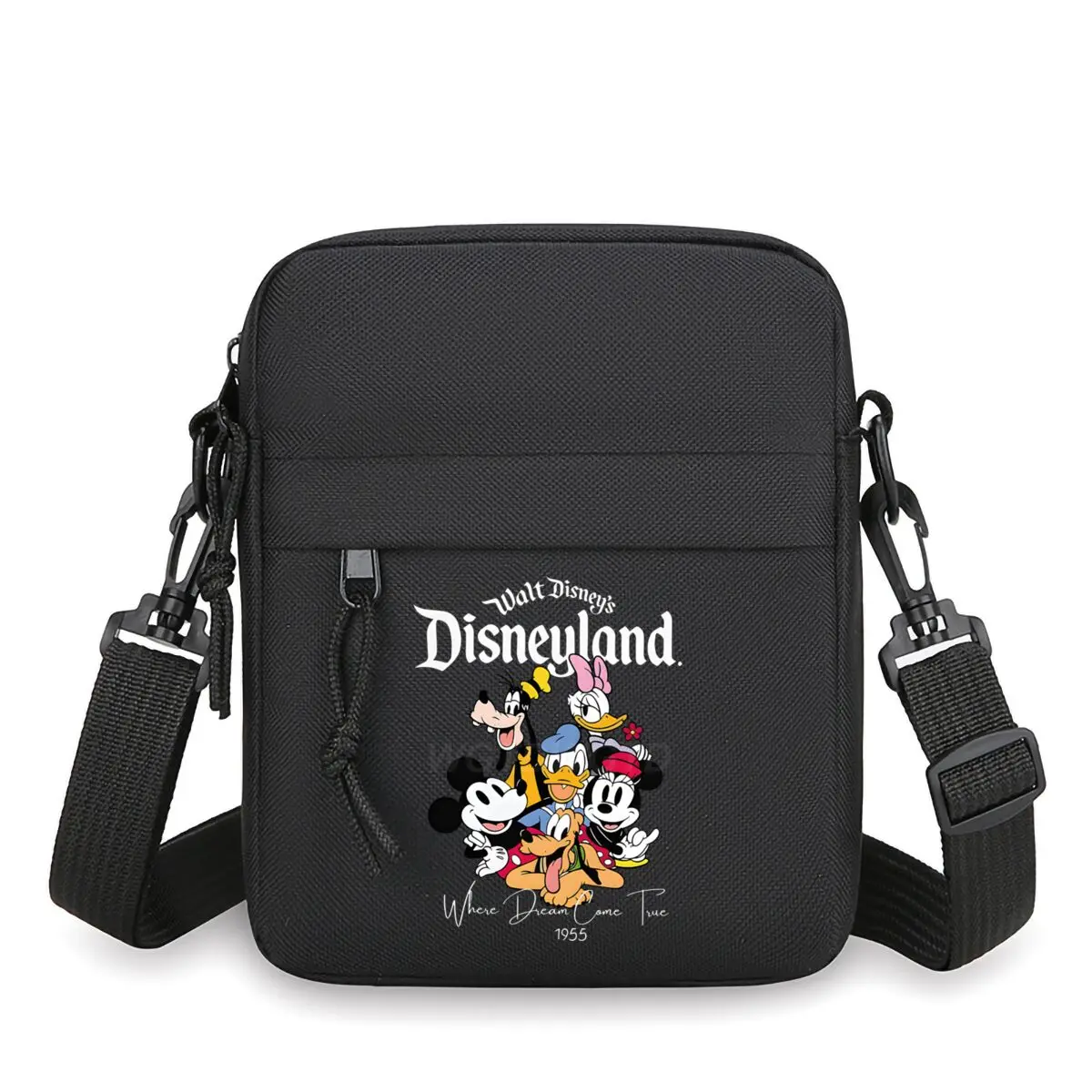 

Vintage Disneyland Mickey Mouse and Friend Print Shoulder Bags Nylon Coin Purse Manga Teen Mini Mobile Phone Bag