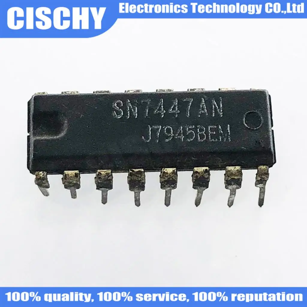 10pcs/lot SN7447AN SN7447 SN7447A DIP-16 In Stock