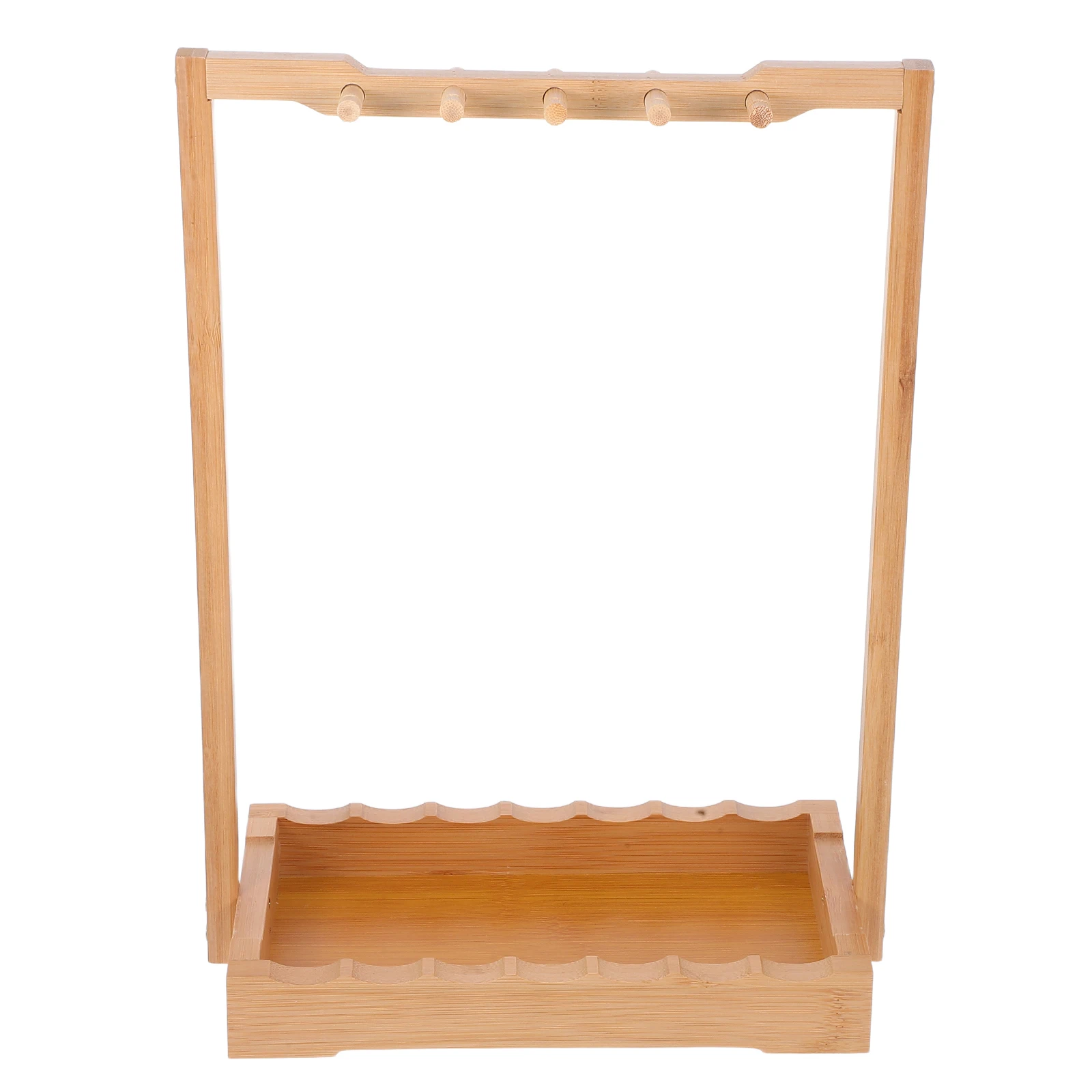 

Retro Nanzhu Holder Bamboo Calligraphy Brush Stand Desk Bamboo Brush Stand Organizer Multifunctional Storage Solution