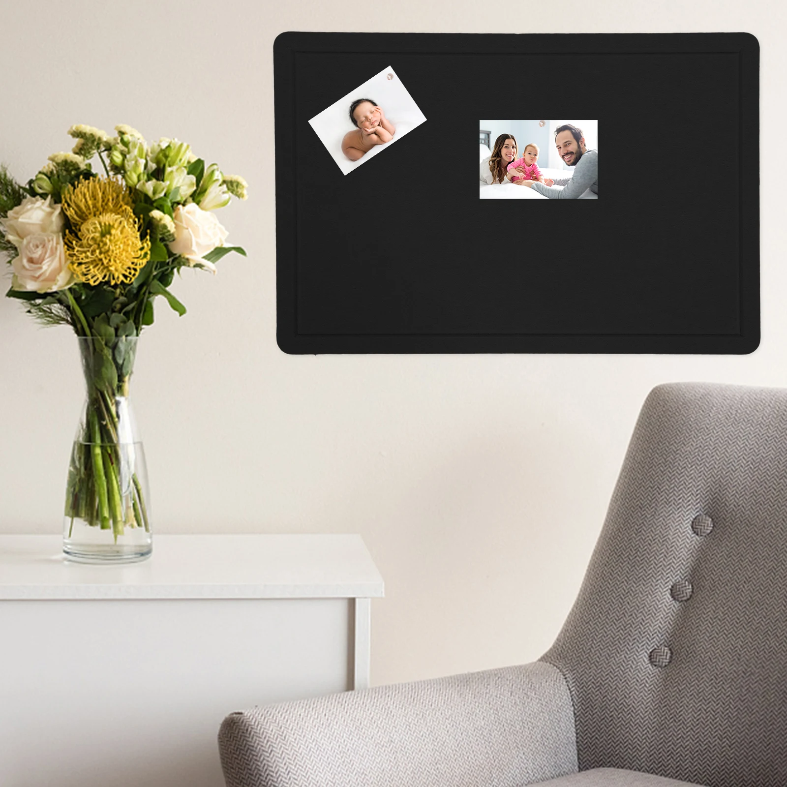 

Blackboard Felt Display Wall Decoration Nail Free Decorative Memo Bulletin Pin for