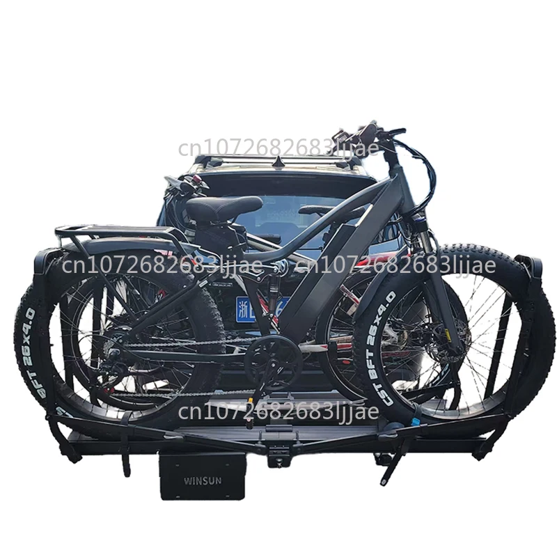 E-Bike Accessories Outdoor Travel Bicycle Car Rack Hitch Bicycle Holder Bicycle Rear Carrier for SUV