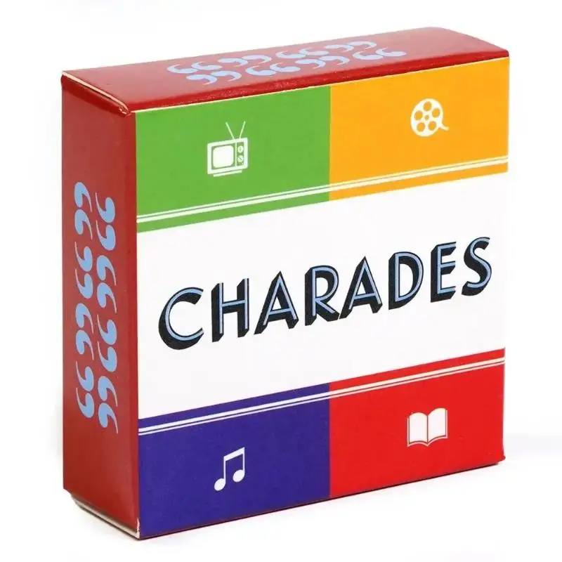 50 Cards Charades Game Portable Camping and Holiday Games for Adults and Family After Dinner Amusements Truth Or Dare Board Game