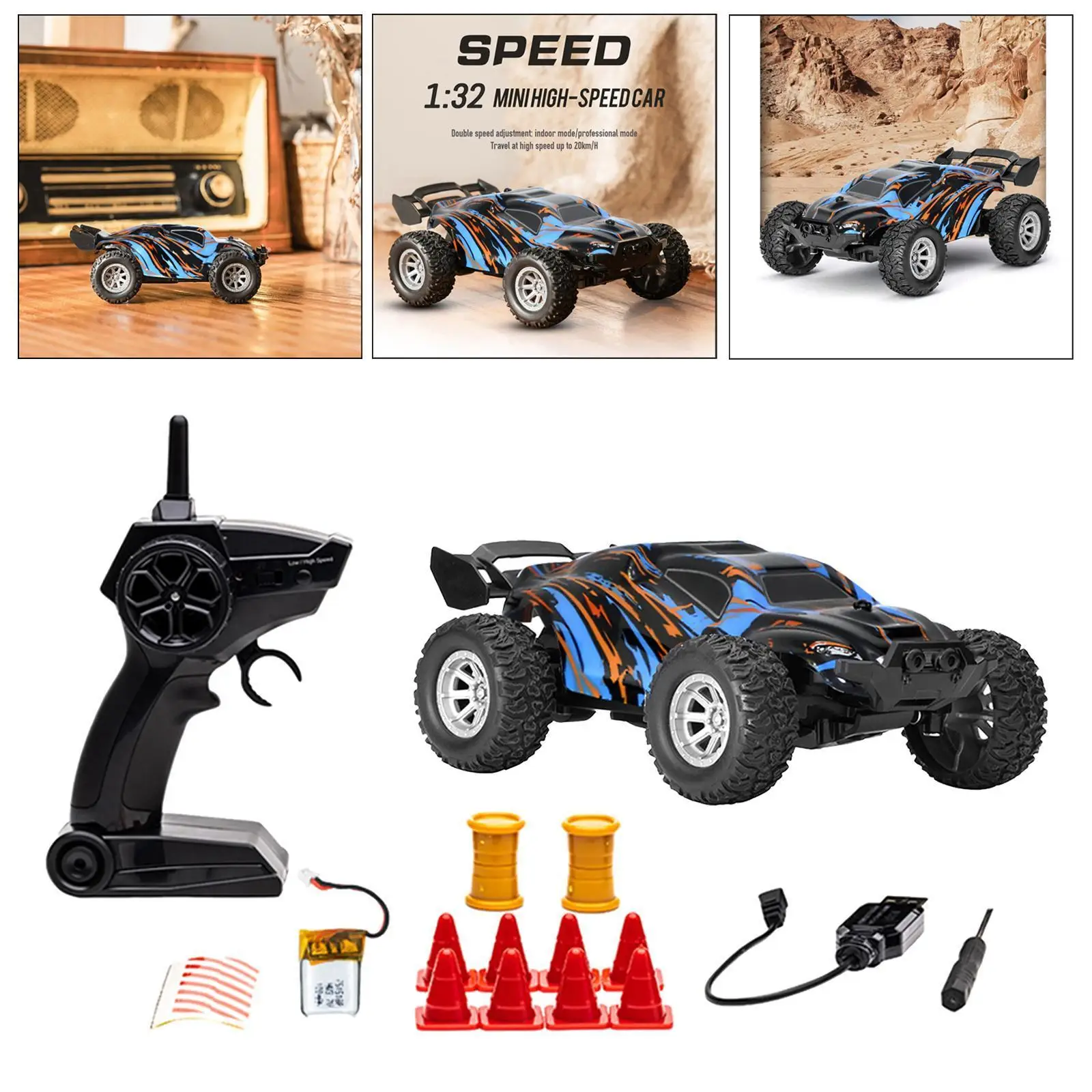 Mini RC Racing Car 20Km/h Waterproof 2.4G Remote Control Truck Buggy