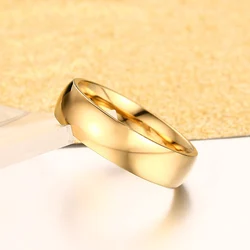 Vnox Classic Wedding Ring for Men Women Stainless Steel Finger Band Jewelry 6mm 8mm Classic Plain Ring