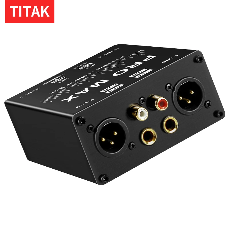 NEW Dual-Channel 6.5 XLR Mixer Audio Isolator Current Sound Noise Mixer Microphone Common Ground Filter Isolator Mixer