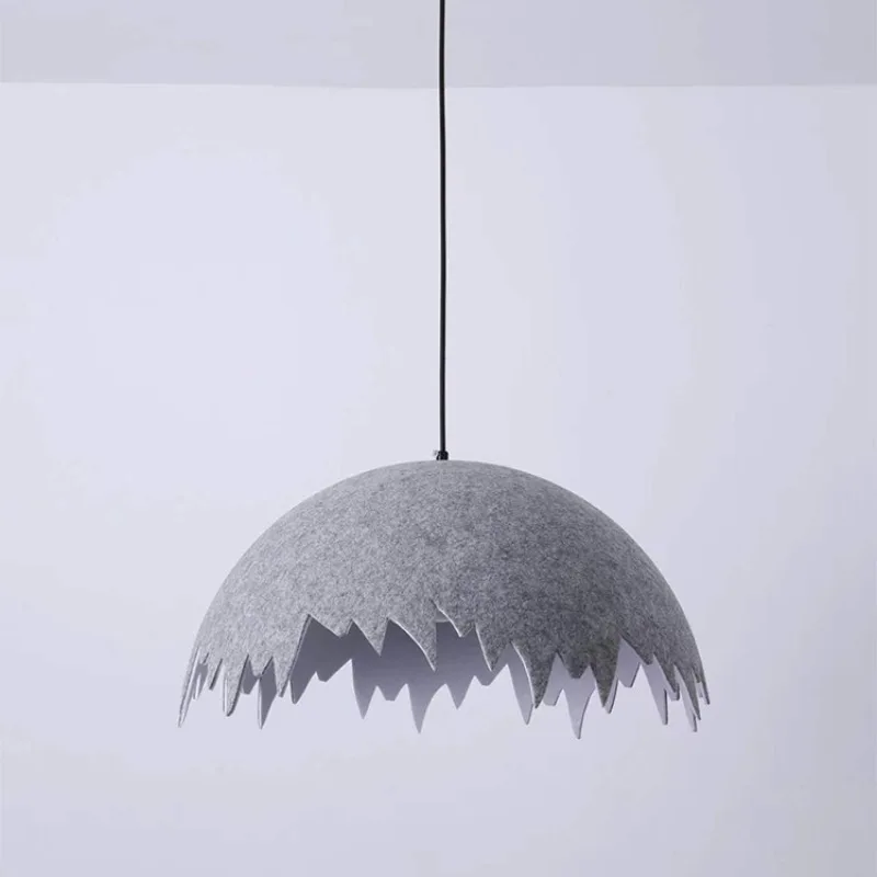 Home Decor Interior Lighting Modern Design for Home Non Woven Fabric Grey E27 Nordic Art Simple Restaurant Kitchen Dining Room