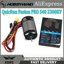 HobbyWing QuicRun Fusion Pro 540 2300KV Zdalnie sterowany silnik samochodowy Bezszczotkowy silnik wbudowany 60A ESC 2w1 do samochodu wspinaczkowego RC 1/10