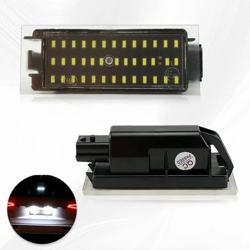 LED License Plate Light for Renault Clio 3 4 GrandTour, Super White Bright, Direct Plug and Play Replacement Bulbs (2PCS)