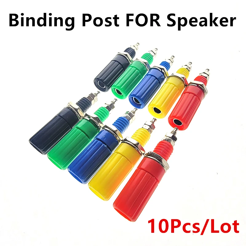 

10PCS Binding Post FOR Speaker 4mm Banana Plug Test Probe Conversion ADAPTER Audio Panel Socket Instrument Wiring Terminal