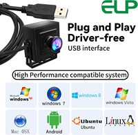 ELP 0.0001Lux Starvis Light USB Camera 1080P 30fps H.264 Webcam with Wide Angle Lens HDR 100dB UVC Webcam for Computer PC Laptop