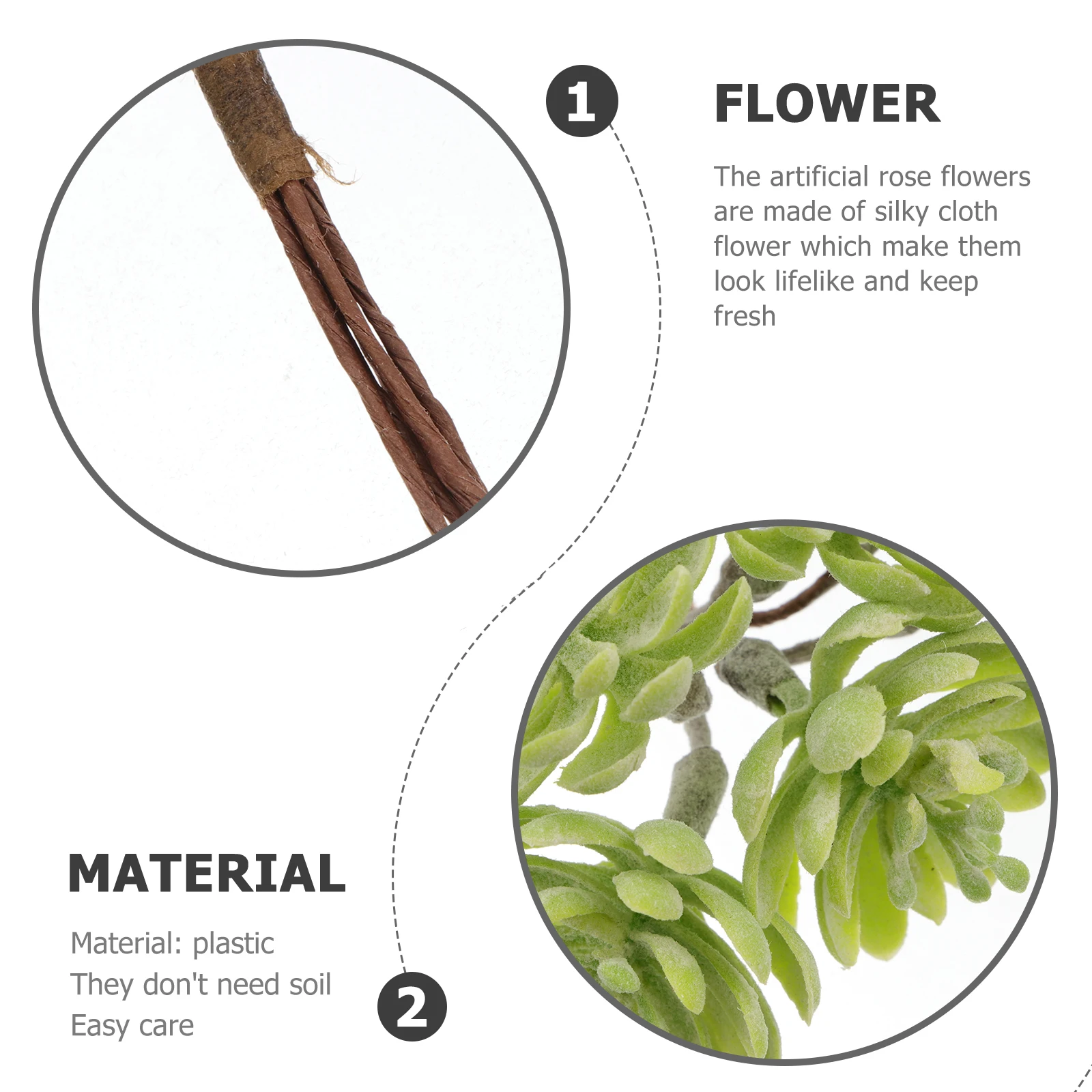 

5Pcs Artificial Flowers Faux Plants Plastic Decoration Home Table Wedding Party Office Lifelike Plant Bouquet Artificial Flowers