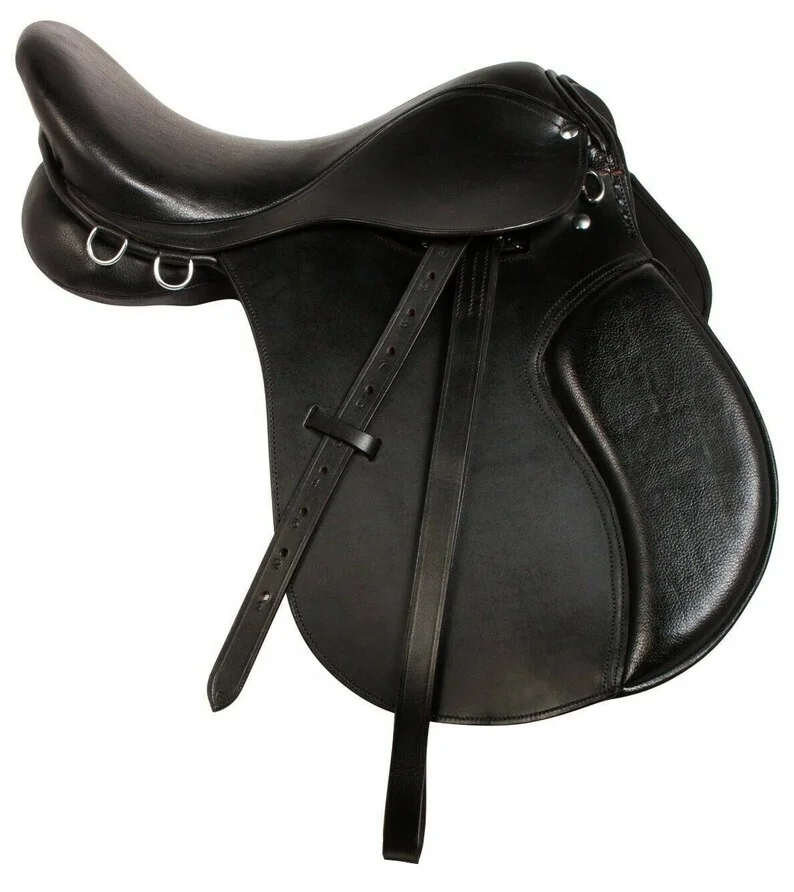 سرج جلدي عالي الجودة ناعم ومتين لجميع الأغراض لركوب الخيل، منتج أداء مستقر، أساسي للفروسية