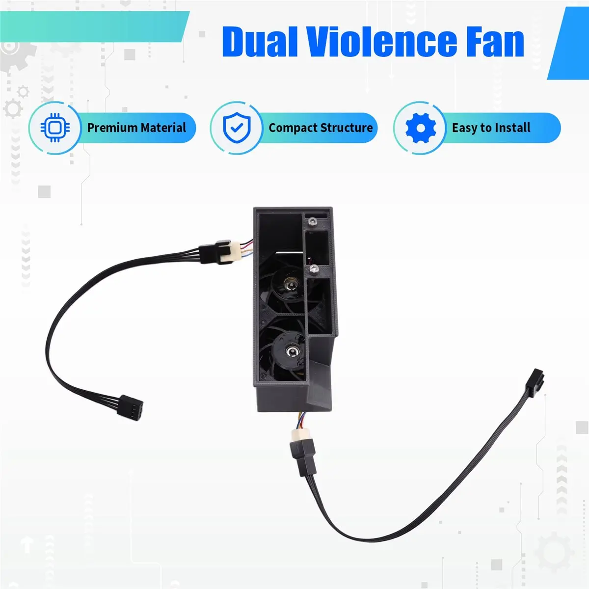 

Ультракороткий охлаждающий радиатор Dual Violence Fan для графических процессоров A100, 170HX, L40, A40, A30 (для вычислительной мощности)