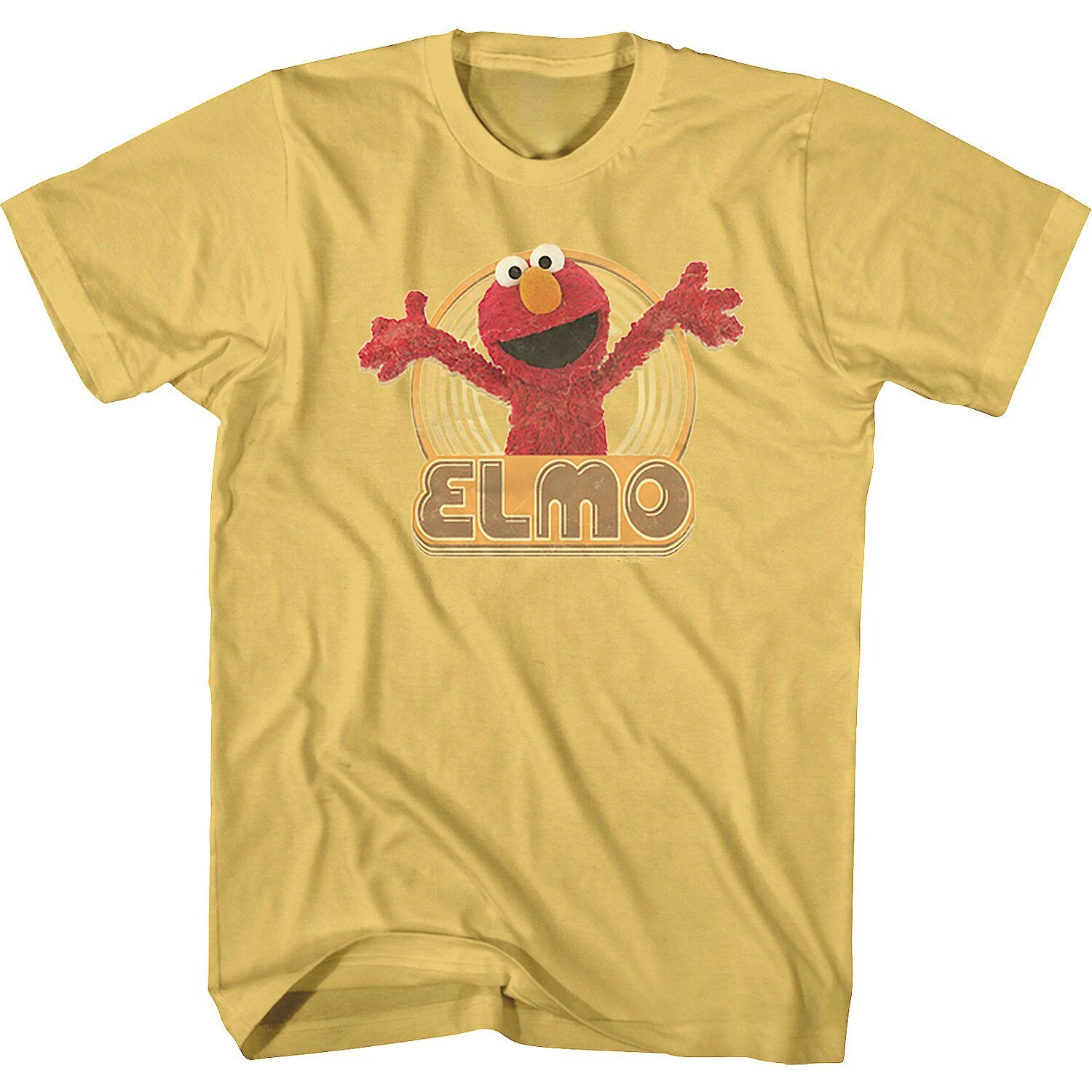 Retro 1969 Sesame Street American Classic Cartoon Retro Men and Women Style Loose and Trendy Cotton Short-sleeved T-shirts