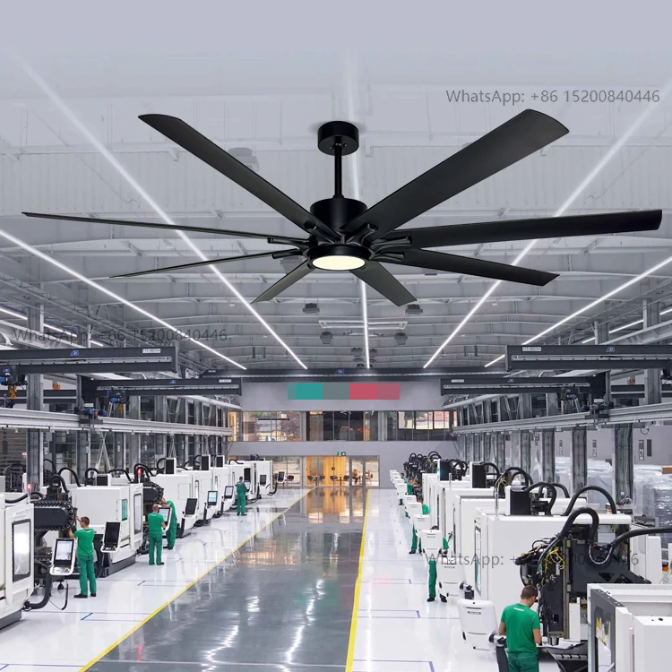 Decorative Latest 72 Inch 6 Speeds 8 Blades Tri Color Brown Remote Control Led Fan Light Ceiling
